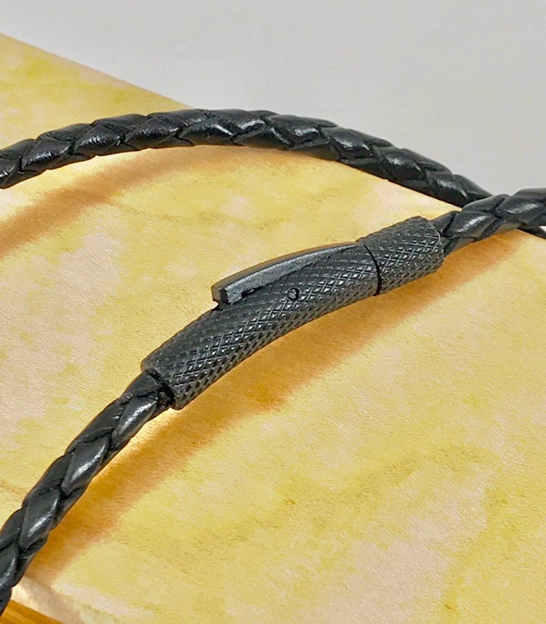 Custom 3mm Bolo Leather Cord Necklace With Locking Etsy