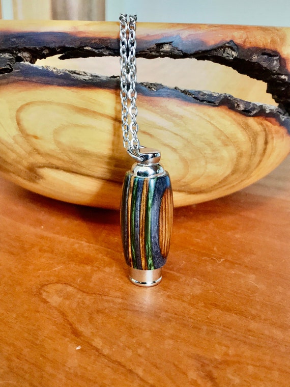Cremation Jewelry for Men Mountain Camo 