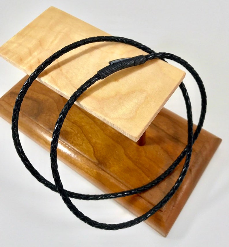 Custom 3mm Bolo Leather Cord Necklace With Locking Etsy