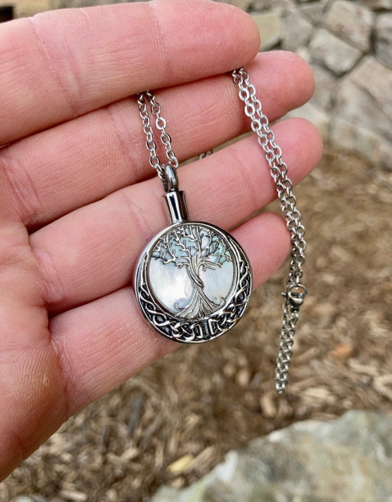 Celtic Tree of Life Cremation Jewelry Ashes Necklace Urn Jewelry