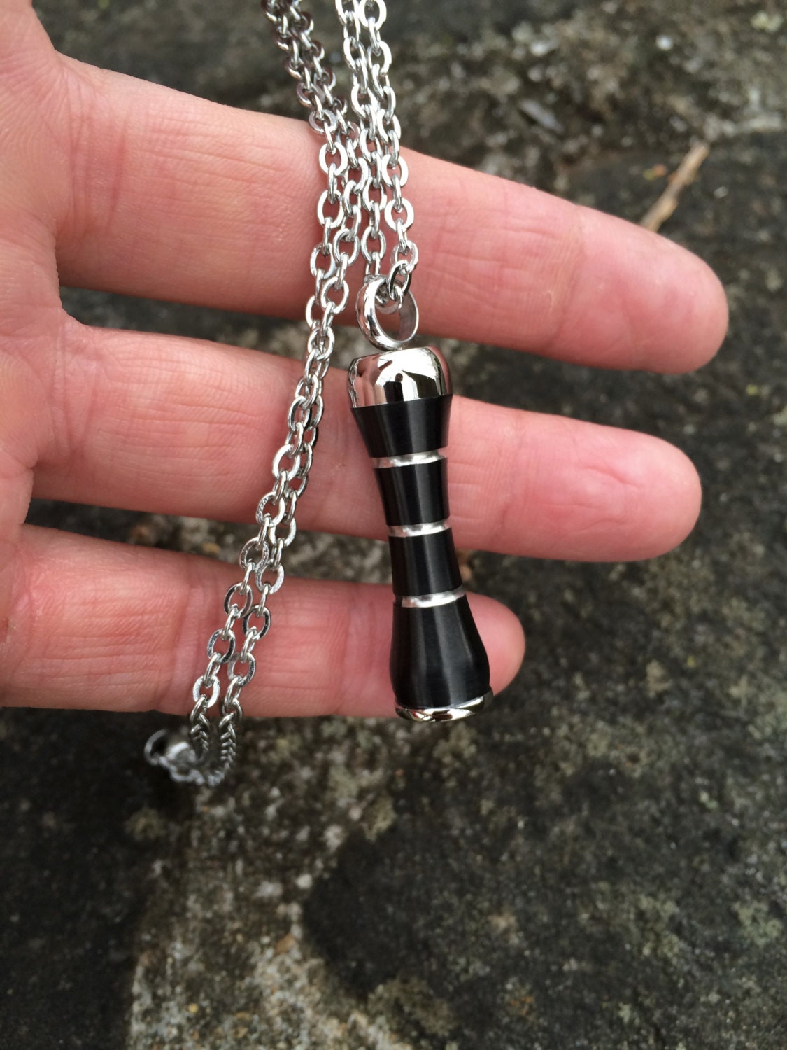 Snuff bottle necklace, Bottle necklace, stash necklace, spoon, perfume  (Perf36)