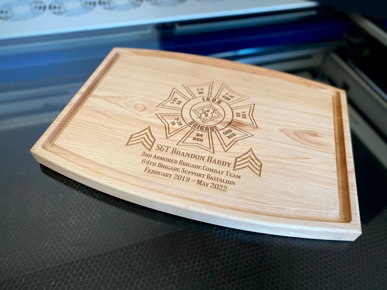 Personalized Maple Cutting Board Military Army USMC Etsy