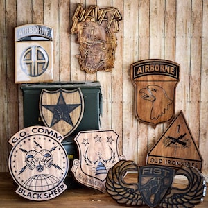 Wood Military Personalized Plaque Award | Retirement | Gift