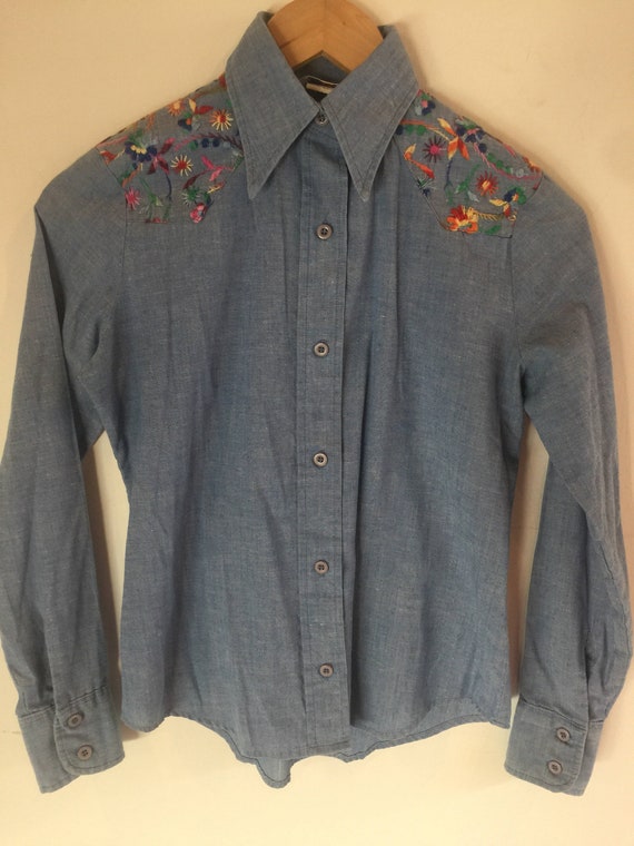 levi denim long sleeve shirt