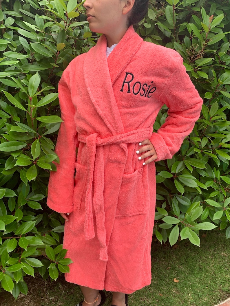 Personalized Embroidered Terry Bath Robes/unisex Adult Etsy