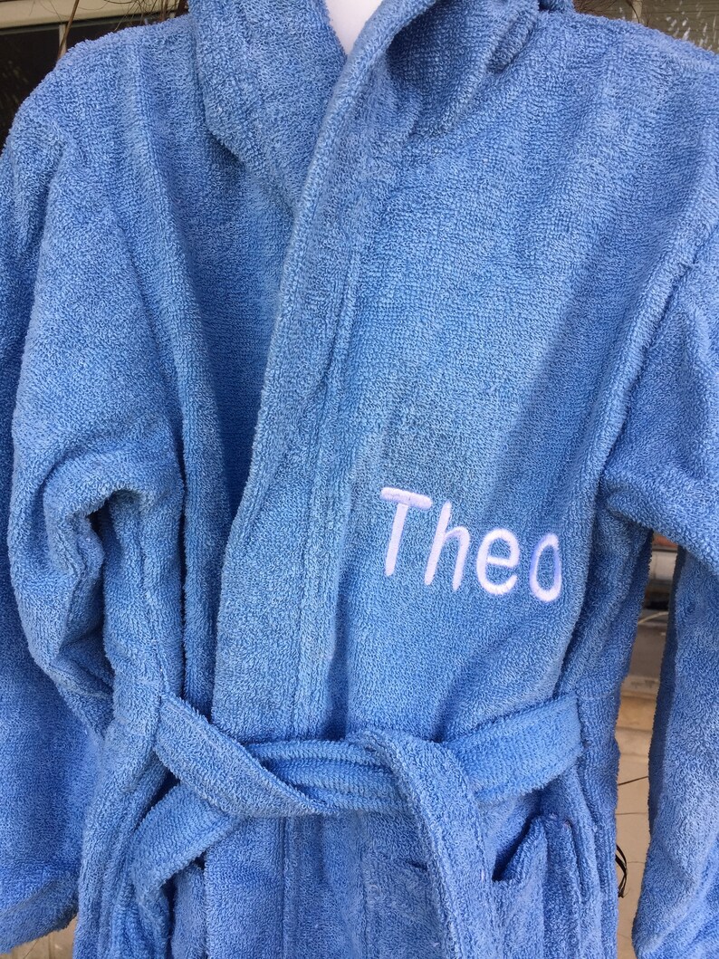 Personalized Terry Bathrobe for Kids /customized Kids Robe/ Etsy