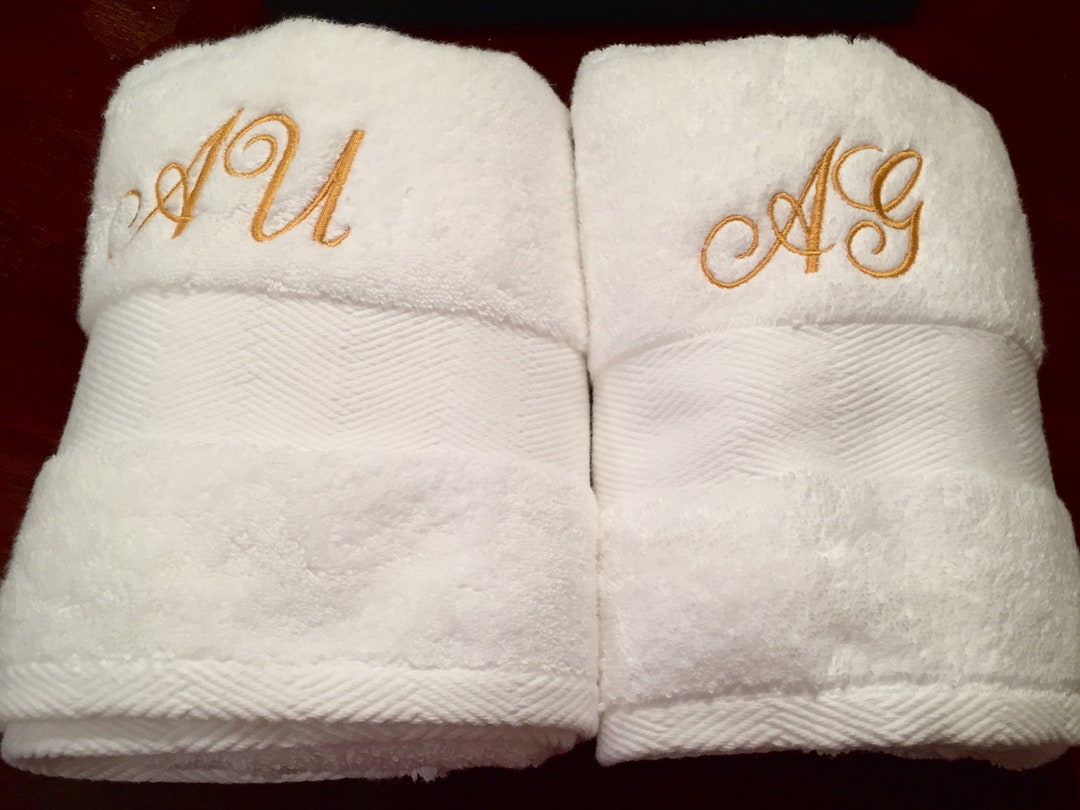 Personalized Large Size Bath Towel/monogrammed Towels/embroidered Bath