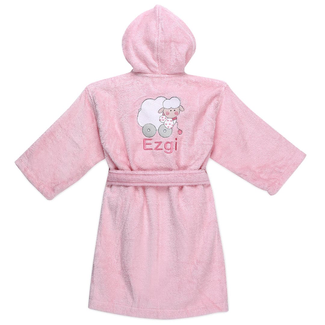 Kids' Bathrobe, Bathrobe for Kids, Toddler Bathrobe, Lamb, Custom Made