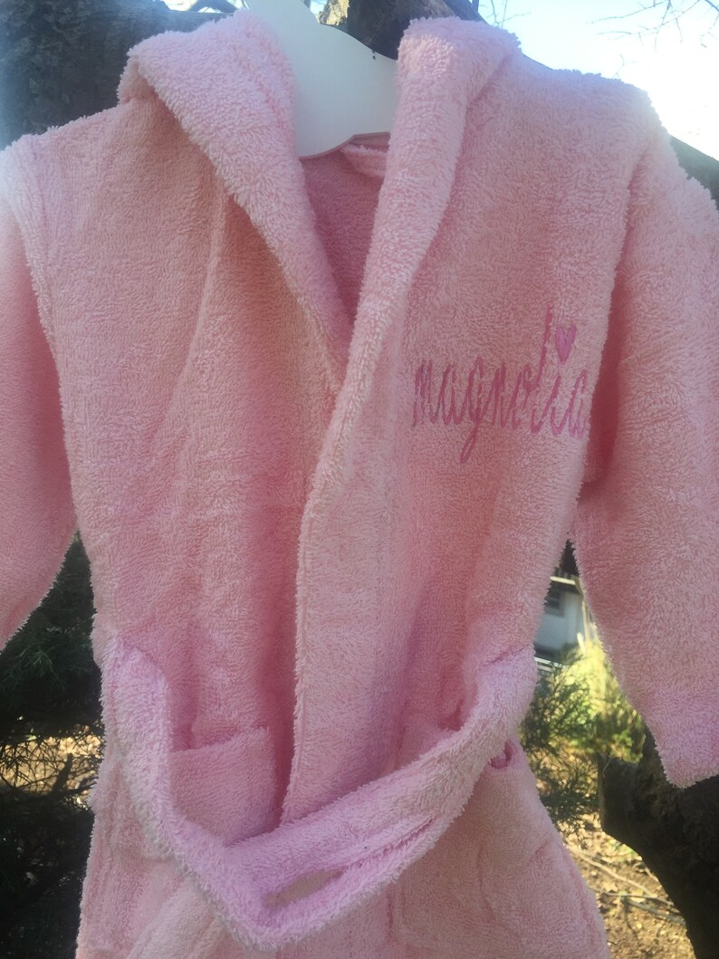 Personalized Terry Bathrobe for Kids /customized Kids Robe/ Etsy