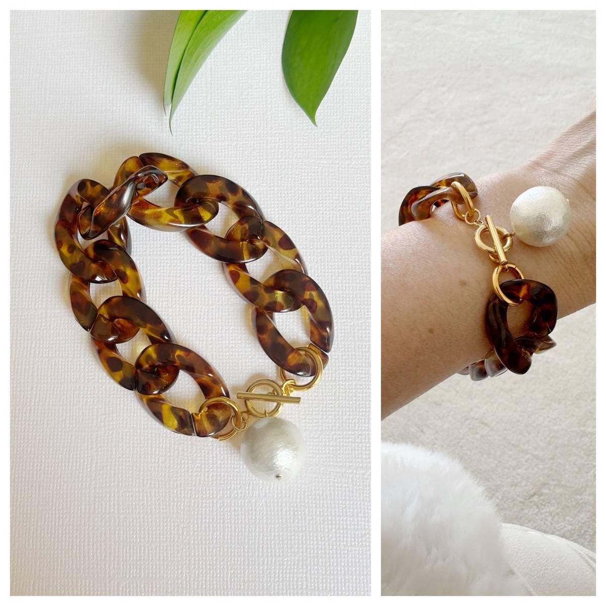 鼈甲・母貝 バングル 19cm べっ甲ブレスレット - Etsy 日本