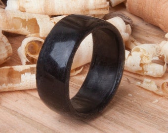Black Dyed Maple Bentwood Ring