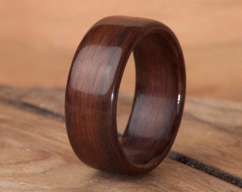 Bolivian Rosewood Bentwood Ring