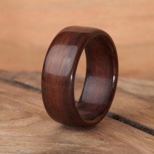 Bolivian Rosewood Bentwood Ring