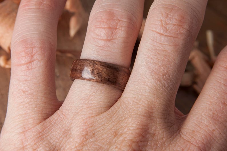 Walnut bentwood ring image 4