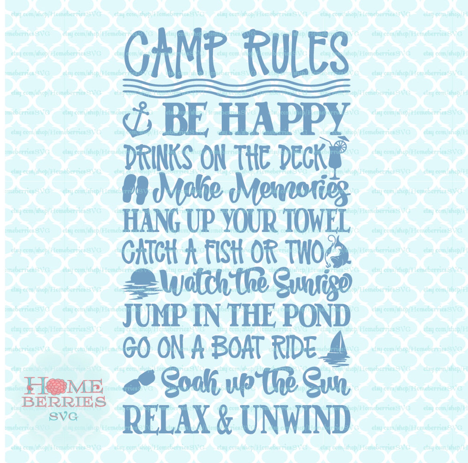 Camp Roule Code Sign Camp Rules Sign Svg Camping Campground Cabin Svg Dxf Eps Ai | Etsy