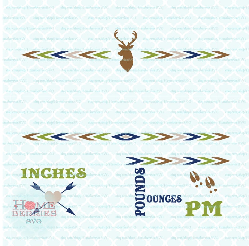 Download Boho Deer Birth Announcement Baby Stats Statistics Template Svg Dxf Eps Jpg Ai Files For Cricut Silhouette Other Cutting Machines Tools Craft Supplies Tools Vadel Com