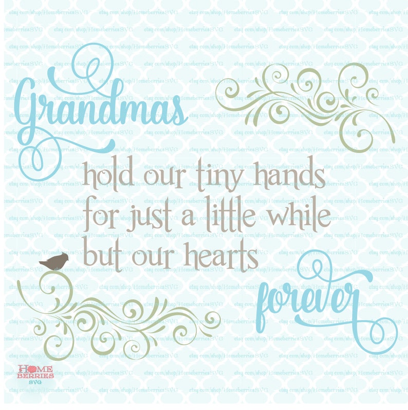 Download Grandmas Quote svg Grandchildren svg Grandmother svg Tiny | Etsy
