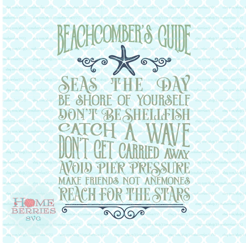 Guide Beach Vacation Home Summer Ocean Nautical Etsy