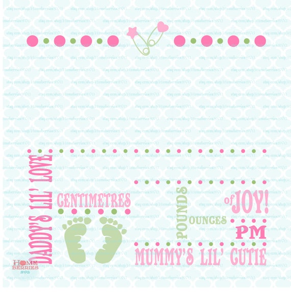 Download Birth Stats Template Svg Birth Announcement Svg Baby Stats Svg Svg Geboorte Feiten Sjabloon Cricut Silhouette Dxf Nl Editie Baby Bord Materials Craft Supplies Tools