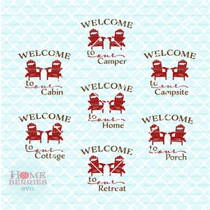 Tennessee Welkom bundel TN Home cabine Camper Camping veranda Cottage retraite svg dxf EPS-ai knippen bestanden voor Cricut silhouet & others