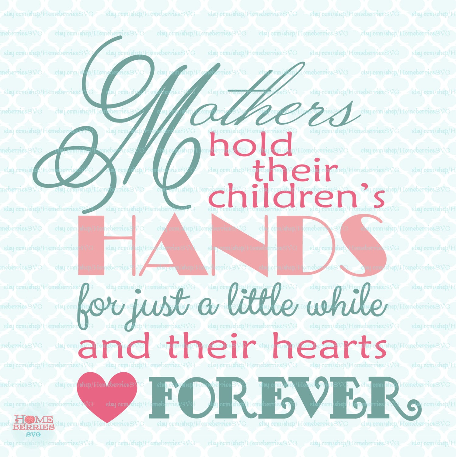Download Mother's Day Quote SVG Printable svg dxf eps jpeg | Etsy