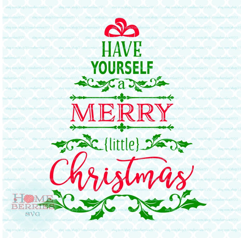 Have Yourself A Merry Little Christmas Tree Song Lyrics Quote - Etsy