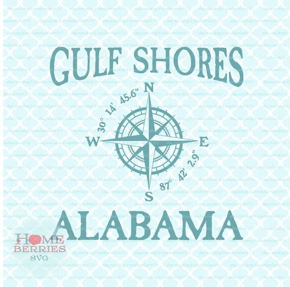 Download Gulf Shores Alabama Al City State Hometown Vacation Home Etsy