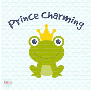 Prince grenouille svg grenouille svg Prince charmant svg conte de fées svg dxf eps jpg fichiers svg pour Cricut Silhouette dxf fichiers svg couper des fichiers