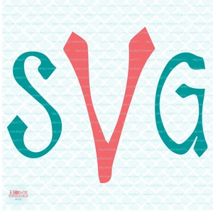 Hand Lettered svg Hand Lettered Monogram svg cut files Hand Drawn Monogram svg files Art Nouveau svg Art Nouveau Monogram Alphabet svg