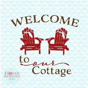 Floride FL Bienvenue à notre chalet svg dxf jpg ai EPS pour la Cricut Silhouette & autres machines de découpe