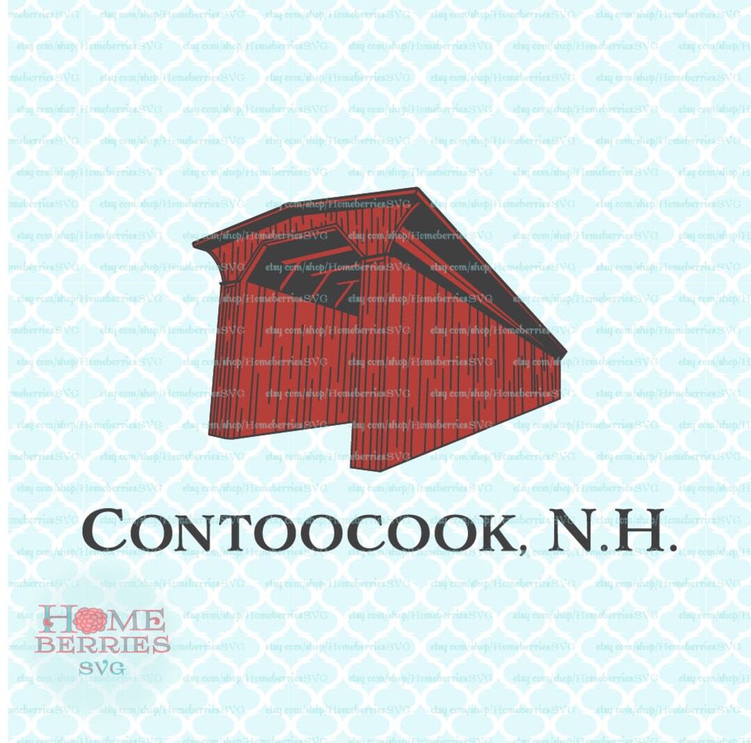 Contoocook New Hampshire NH Railroad Covered Bridge Svg Dxf Etsy