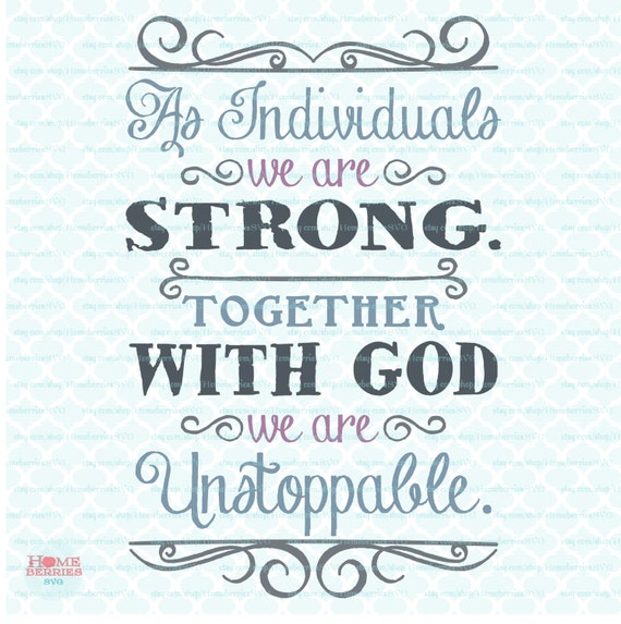 Download Unstoppable With God Quote Svg Religious Quote Svg Christian Etsy