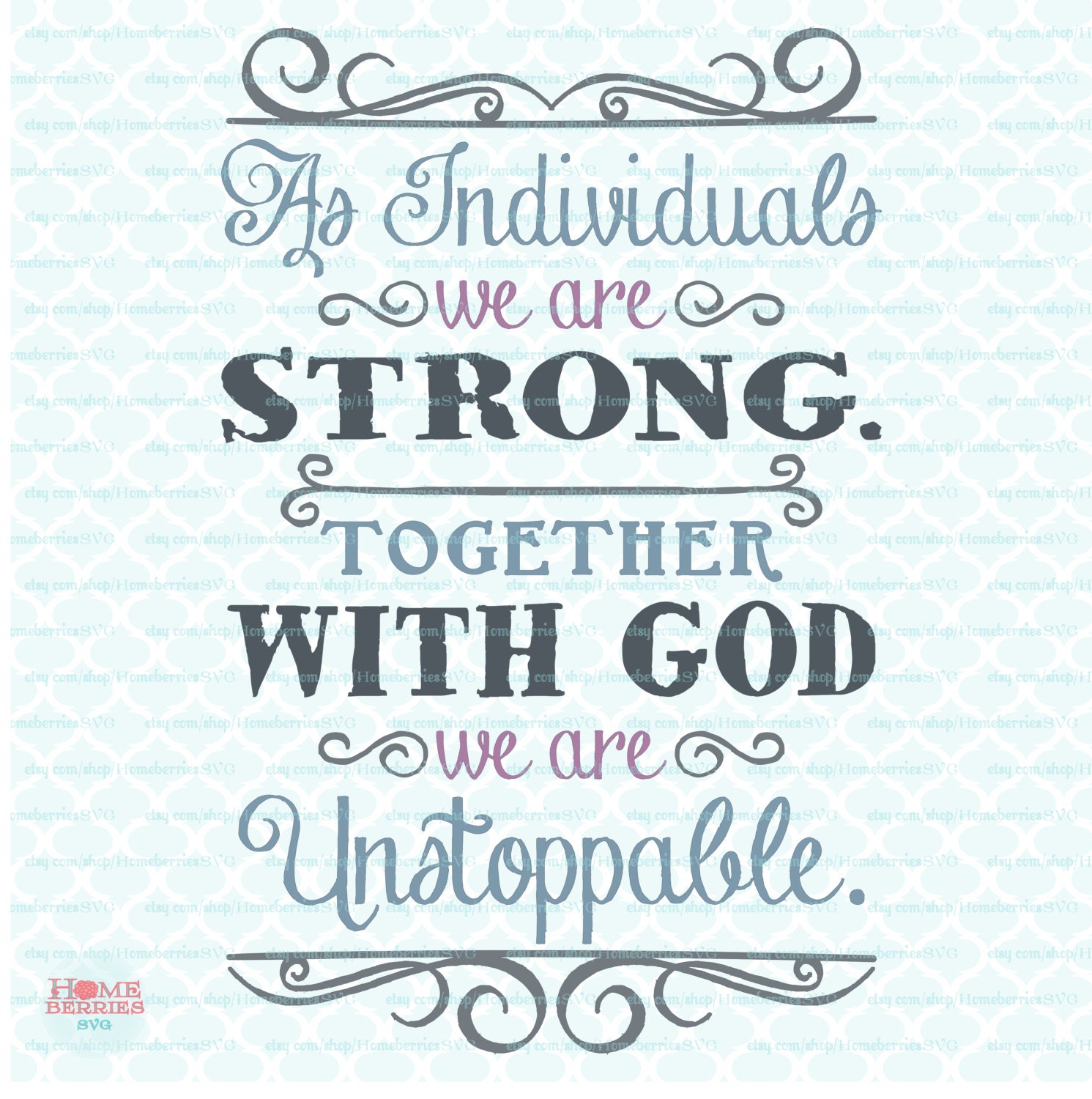 Download Unstoppable With God Quote Svg Religious Quote Svg Christian Etsy