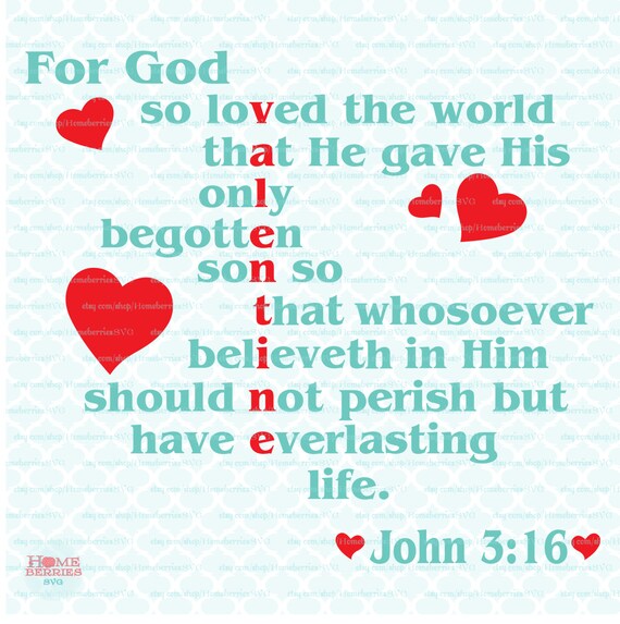 God Svg For God So Loved The World Scripture Svg Religious Etsy