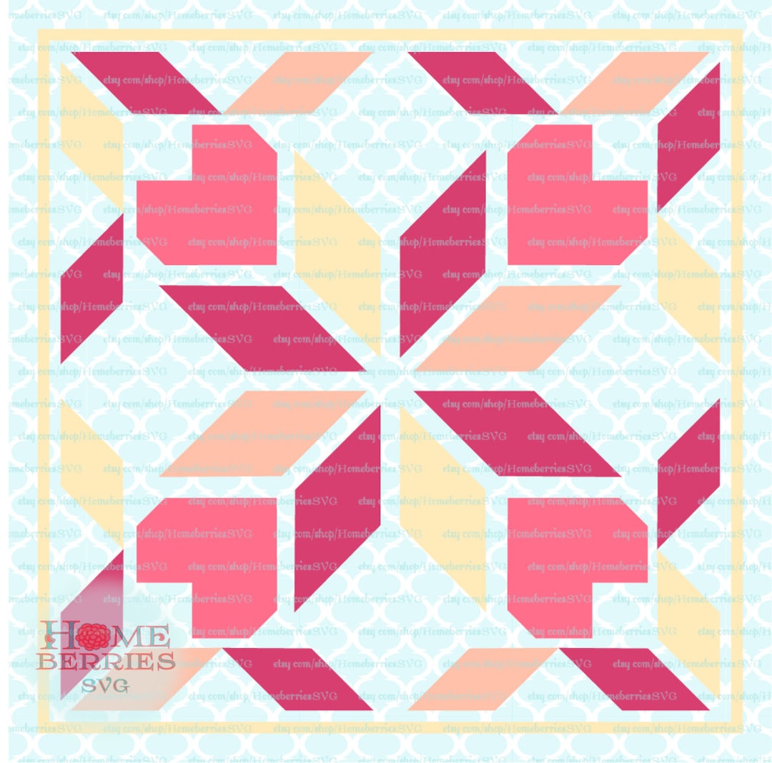 Barn Quilt Svg Star Quilt Svg Heart Quilt Svg Valentine Barn Etsy