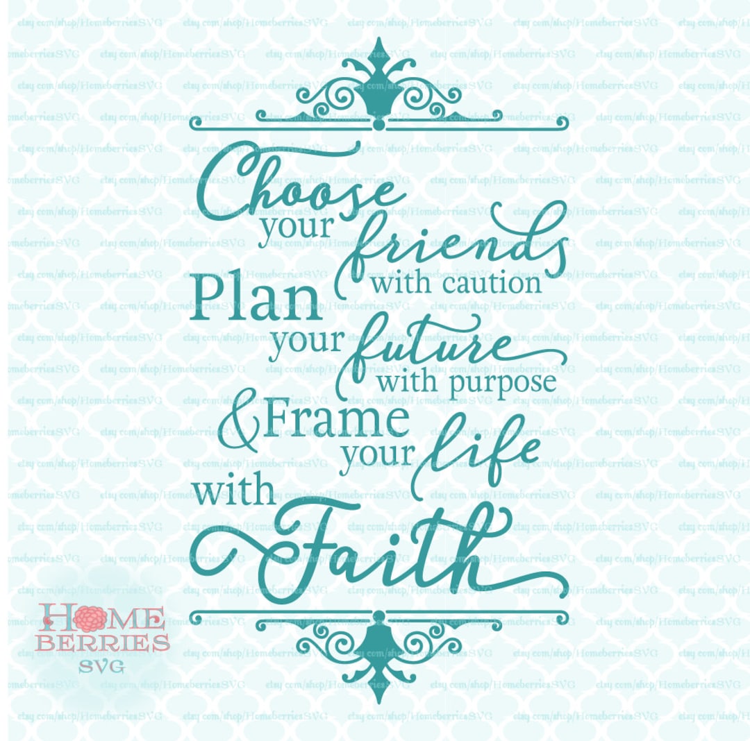 Frame Your Life With Faith Religious Christian Quote Svg Dxf Eps Jpg Ai ...