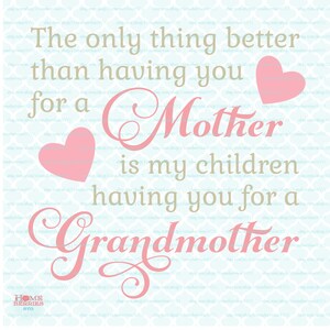 Día de la Madre svg Abuela svg Mamá svg Mamá svg Abuela svg Cita svg dxf eps jpg archivos svg para Cricut Silhouette archivos dxf archivos svg de corte