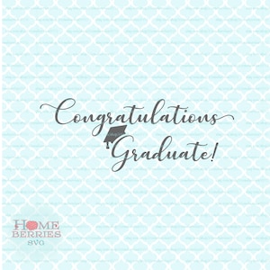 Felicitaciones, Graduado de la escuela secundaria, Diploma de graduación, archivos de corte SVG, DXF, EPS, AI para Cricut, Silhouette y otras máquinas de corte