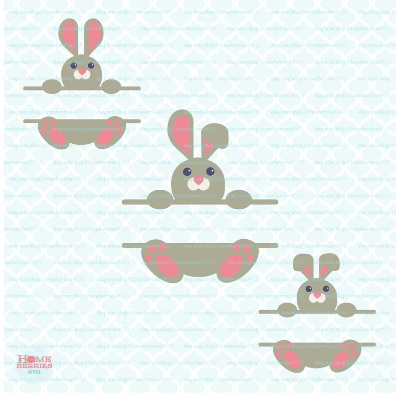 Download Easter Svg Easter Bunny Svg Bunny Split Monogram Frame Svg ...