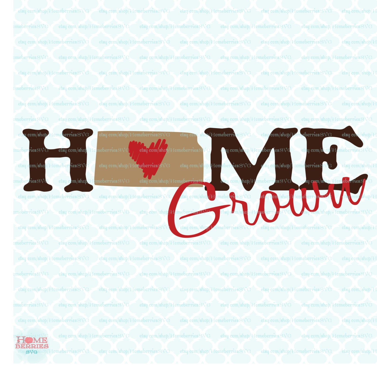 State SVG Home Grown Kansas Pride SVG State Pride Svg Cutting Etsy