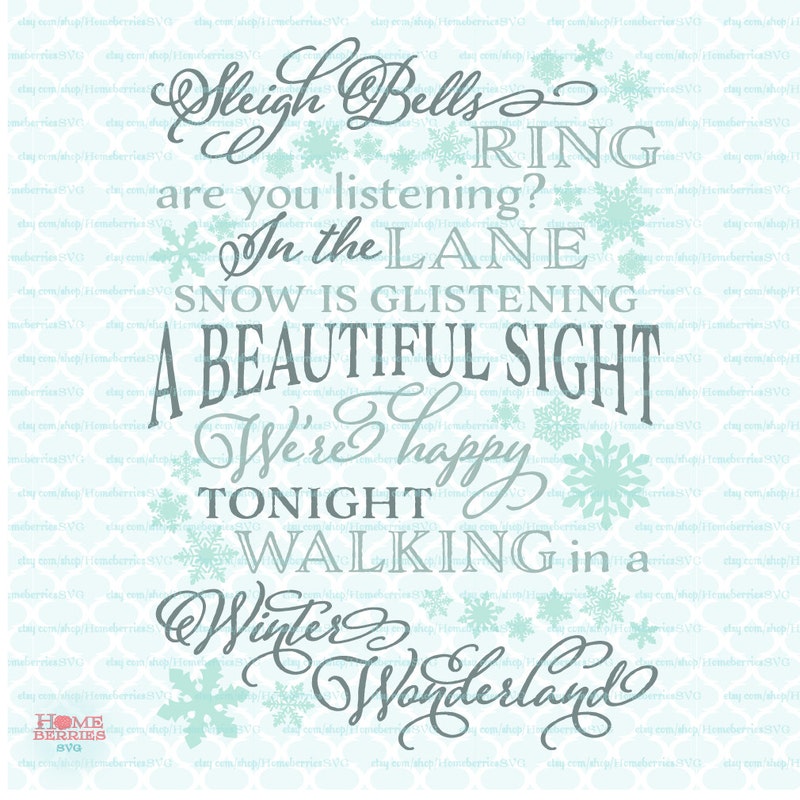 Winter Snow Song Lyrics - Etsy Canada