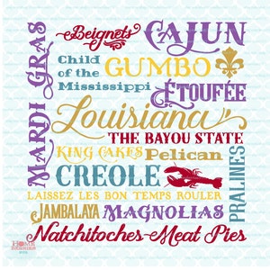 Louisiana Subway Art Sign svg The Bayou State svg Child of the Mississippi svg dxf eps jpg files