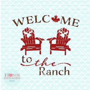 Canadian Welcome svg Welcome to the Ranch svg, Canada Home svg, Adirondacks svg, Canadian Home svg dxf eps ai cut files