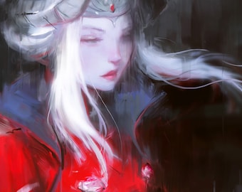 Empress Edelgard Art Print // Nintendo, Fire Emblem // Gamer, Anime Gifts // Wall Art