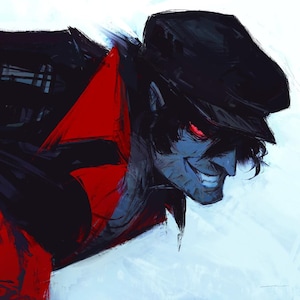 Drifter (Deadlock) Art Print // Gamer, Anime Gifts // Valve, Vampire, Werewolf Halloween // Wall Art