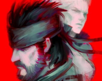 Metal Gear Solid Delta Snake Eater Art Print // Big Boss, Kojima, MGS3, Solid Snake // Gamer Gifts // Wall Art