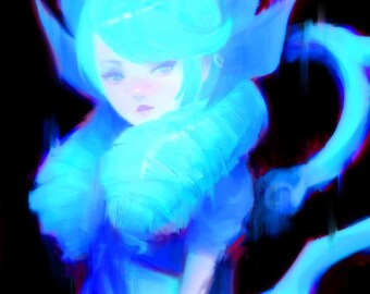 Gwen (League of Legends) Art Print // Gamer, Anime Gifts // LoL, Riot Games // Wall Art