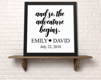 Wedding date frame | Etsy