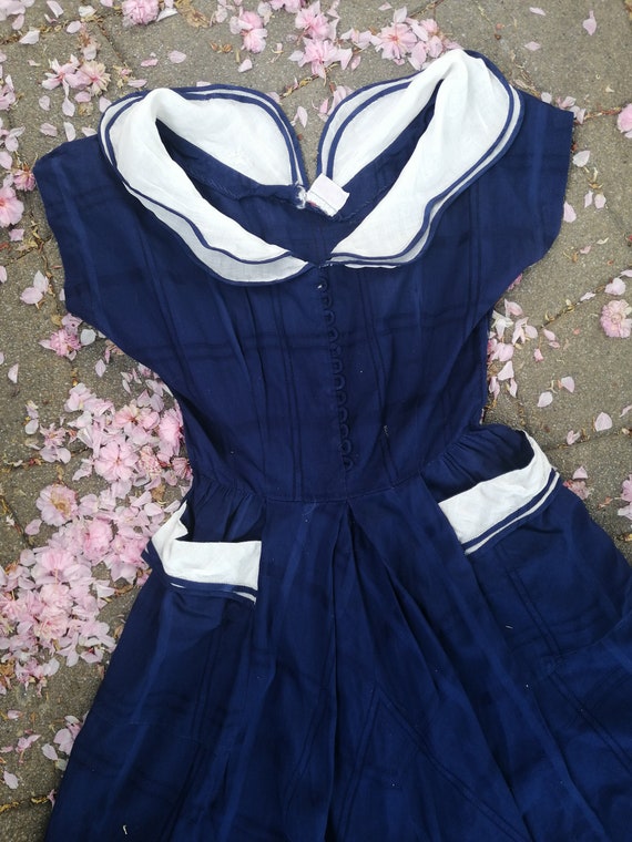Vintage 50s 40s cotton dress