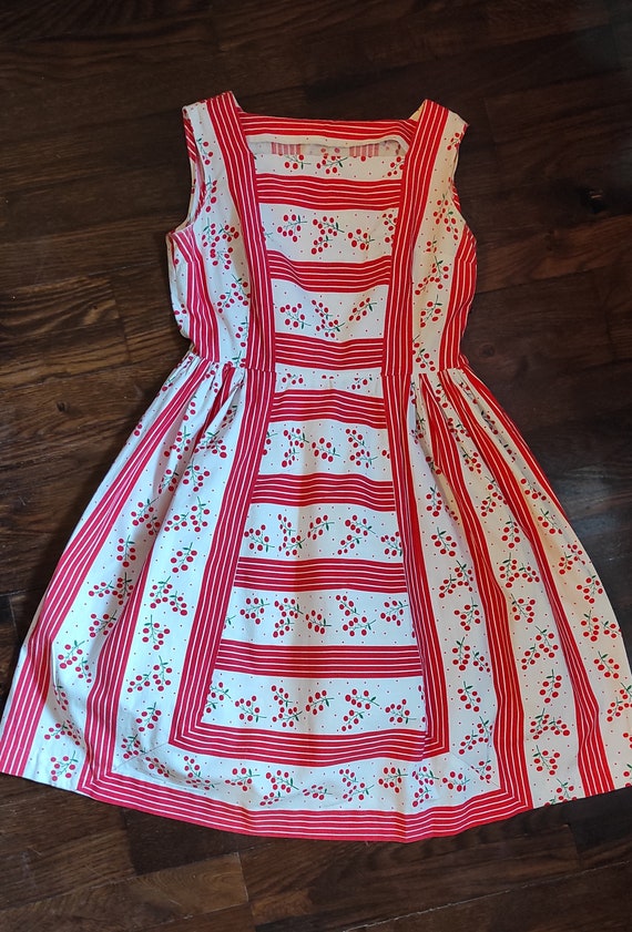 Vintage cotton dress 50s 1950s 40s style